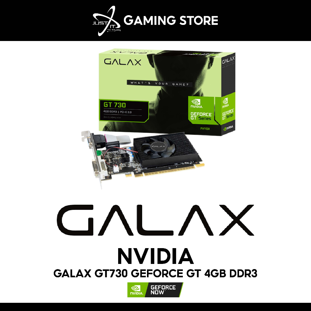 GALAX GT730 GEFORCE GT 4GB DDR3 GRAPHICS CARD Low profile | Shopee Malaysia