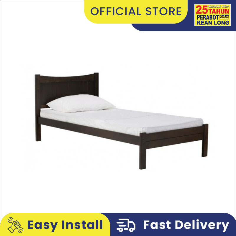 Klsb Katil Bujang Kayu Bingkai Katil Wooden Single Bed Bed Frame