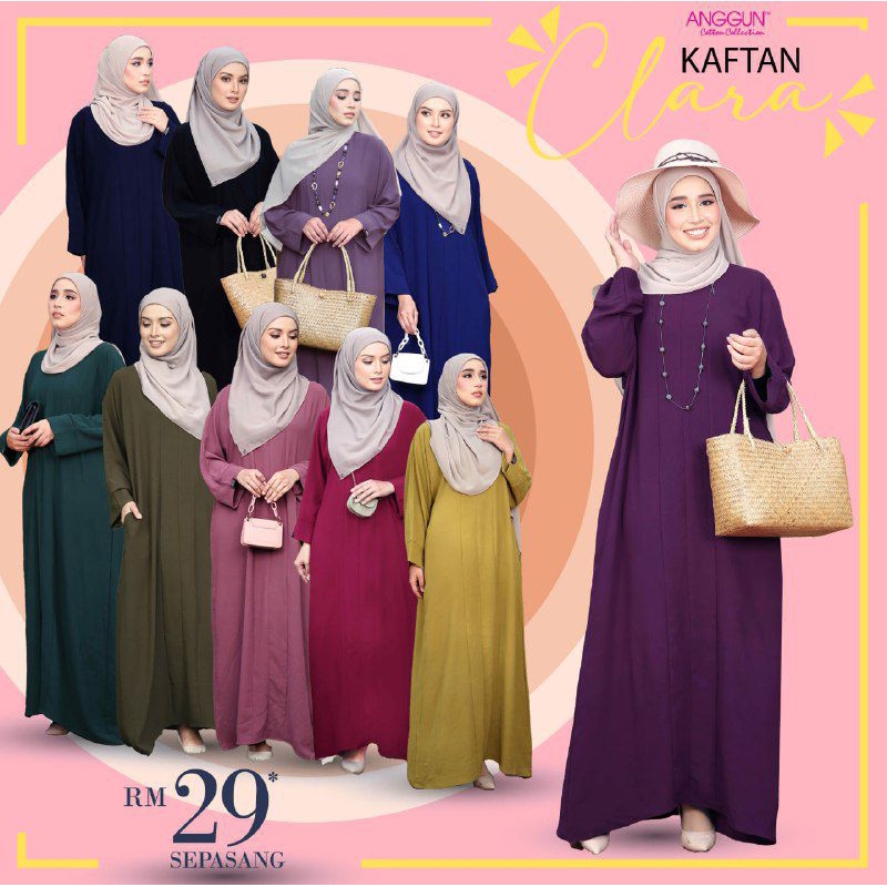 KAFTAN CLARA BY ANGGUN COTTON COLLECTION Shopee Malaysia