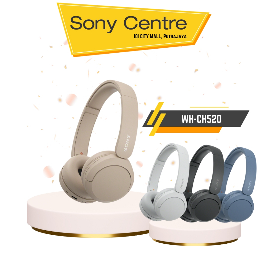 Sony WHCH520 Wireless Headphones I 1 Year Sony Malaysia Warranty