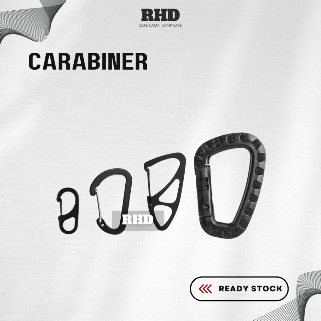 Outdoor Camping Carabiner Hook For Flysheet Pole Keychain lanyard