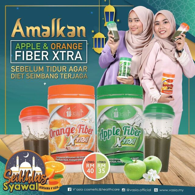 VASIA APPLE FIBER XTRA / ORANGE FIBER XTRA ORIGINALFOR DIETERY Shopee Malaysia
