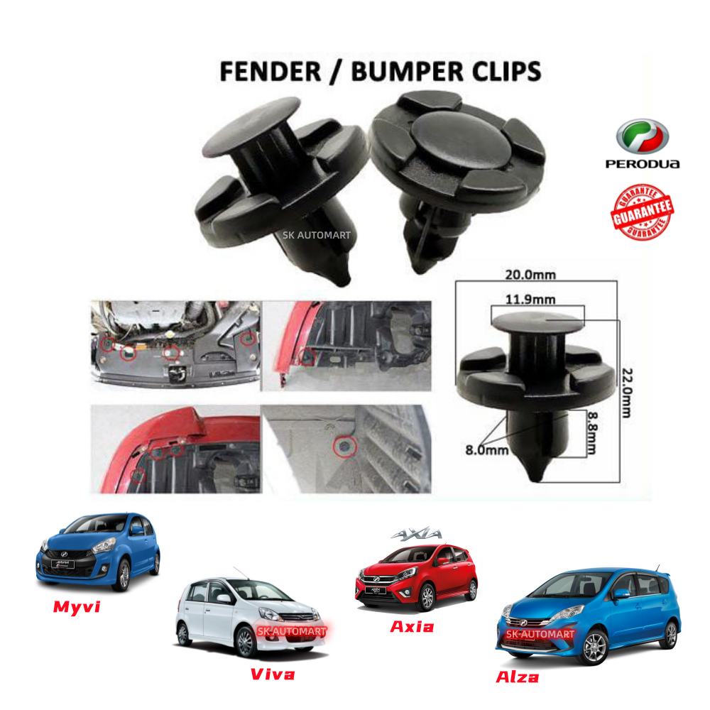 Clip Bumper Myvi Clip Bumper Viva Myvi Fender Clip Klip Bumper Alza