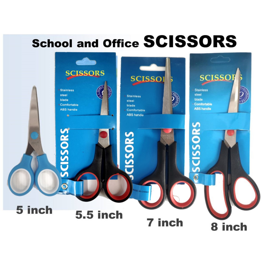 Student Scissors Office Scissors Stainless Steel 5 / 5.5 / 6 / 7 / 8