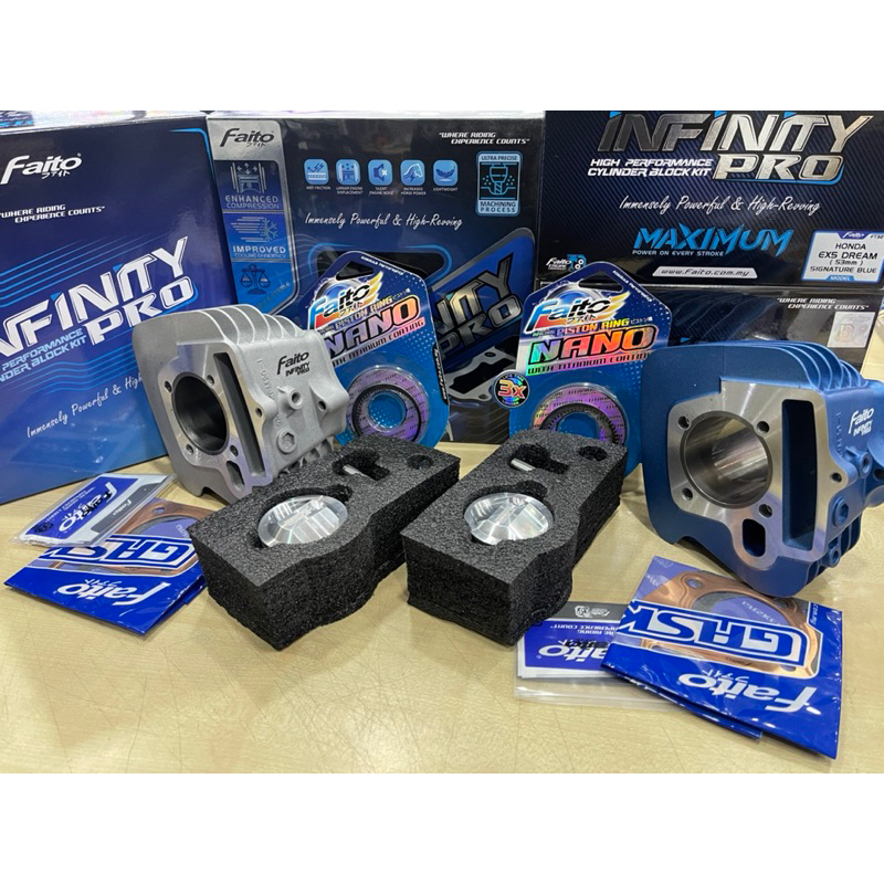 FAITO EX5 DREAM WAVE100 53MM INFINITY PRO RACING BLOCK KIT SET (DOME
