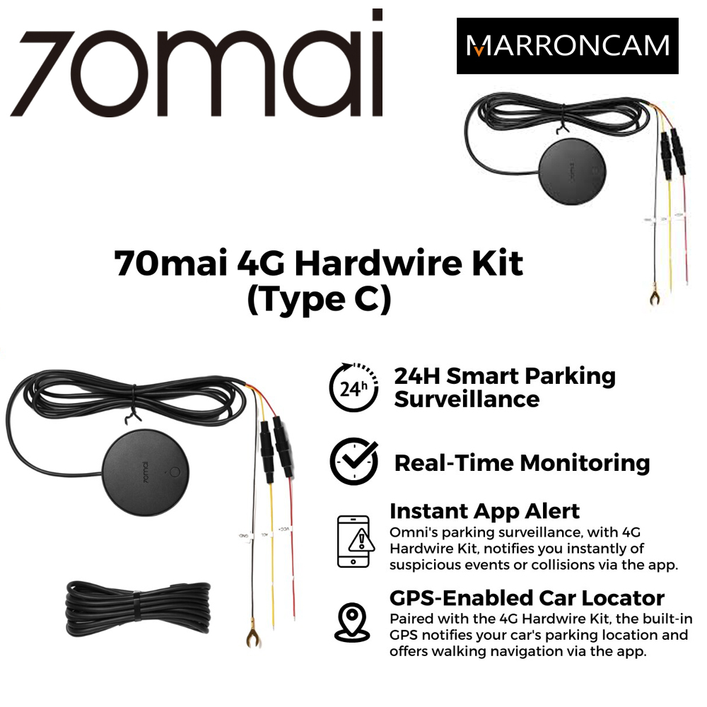 70mai Hardwire Kit UP04 4G Power Supply Adapter Shopee Malaysia