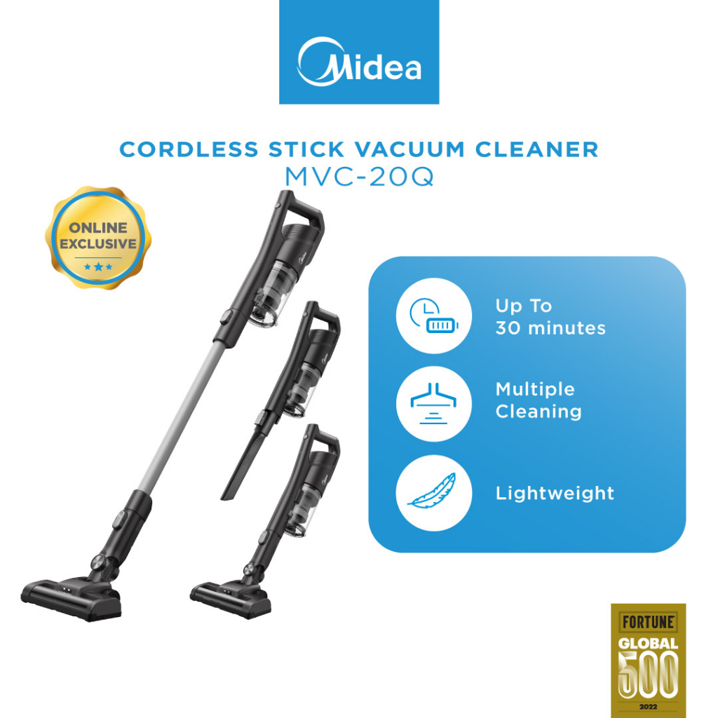 Midea MVC20Q 150W Cordless Vacuum Cleaner With HEPA Filtration System