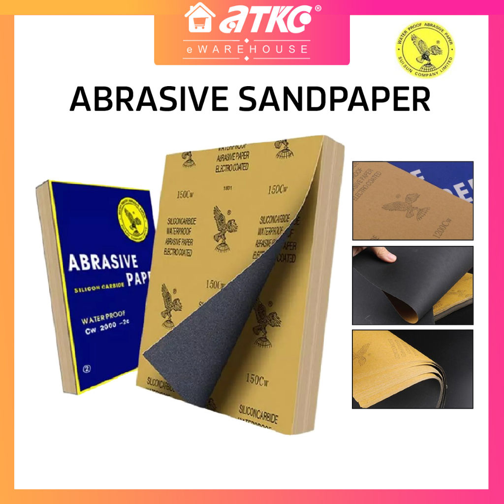 Sandpaper P600P2000 Abrasive Kertas Pasir Tahan Air Gosok Kayu Wet Dry