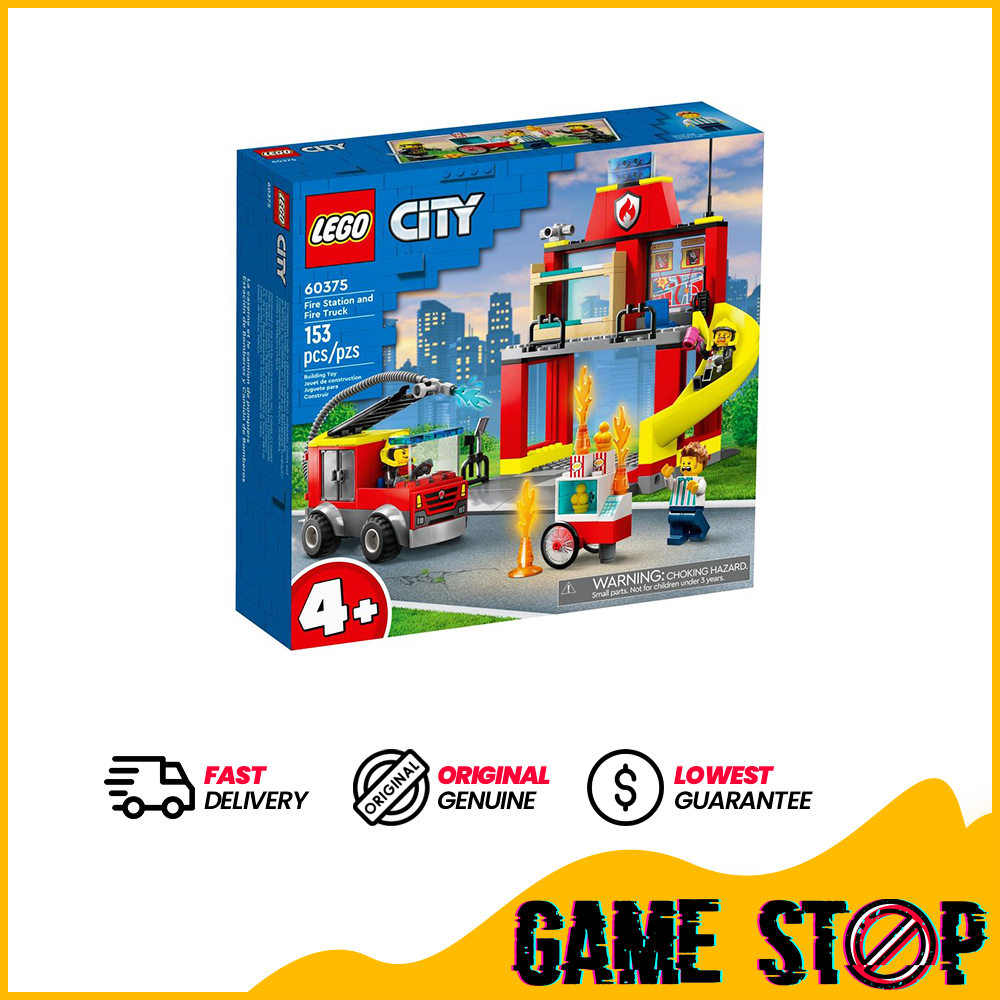 LEGO 60375 City - Fire Station and Fire Truck | Shopee Malaysia