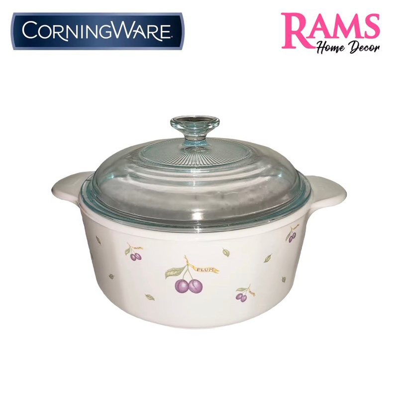 HOT🔥CORNINGWARE 2.25L ROUND COVERED CASSEROLE(BOLEH MASAK ATAS DAPUR