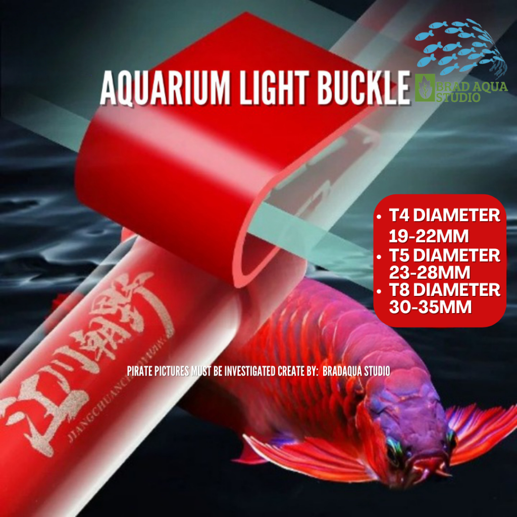 AQUARIUM LED Light Clip 1Pcs Aquarium Glass Holder Plastic Fish Tank LED Light Buckle T4/ T5/ T8