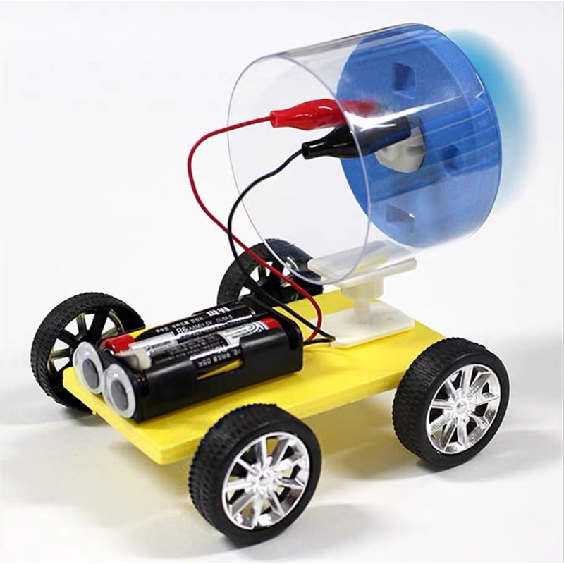 [ReadyStock] DIY Air Powered Car STEM Toy Science Experiment Kit for