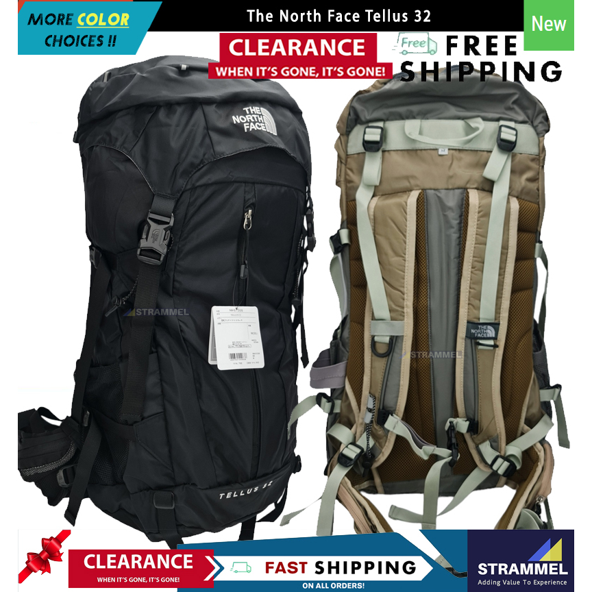 100% Authentic] The North Face Tellus 32 Backpack Bag For Hiking Trekking  Travel Mountaineering Outdoor [Ready Stock] | Shopee Malaysia