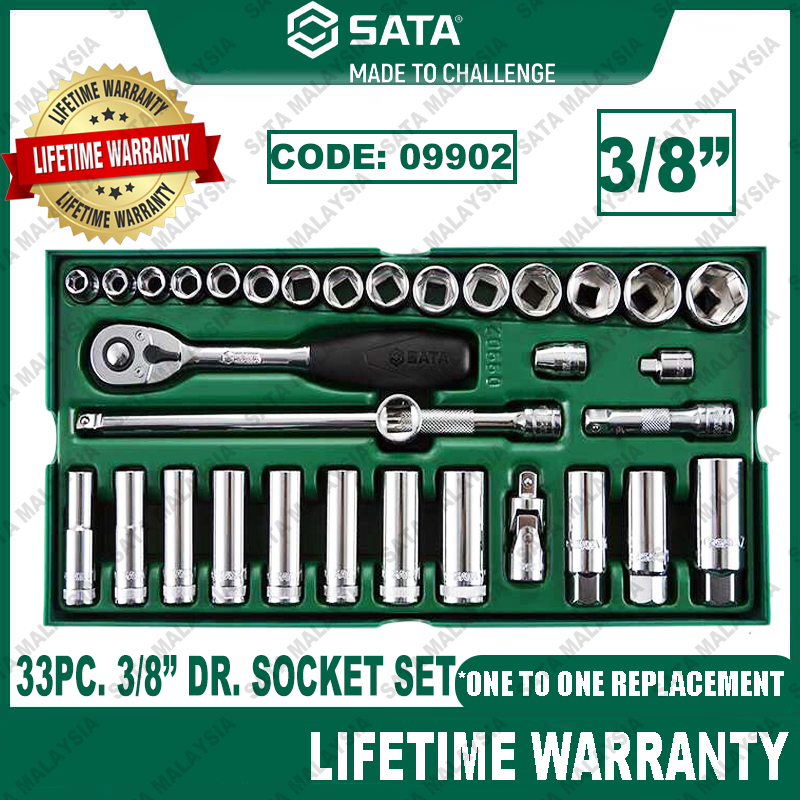 US PRO 18PC 3/8" Drive Socket Set – Metric 8-22mm, 6PT (3866)