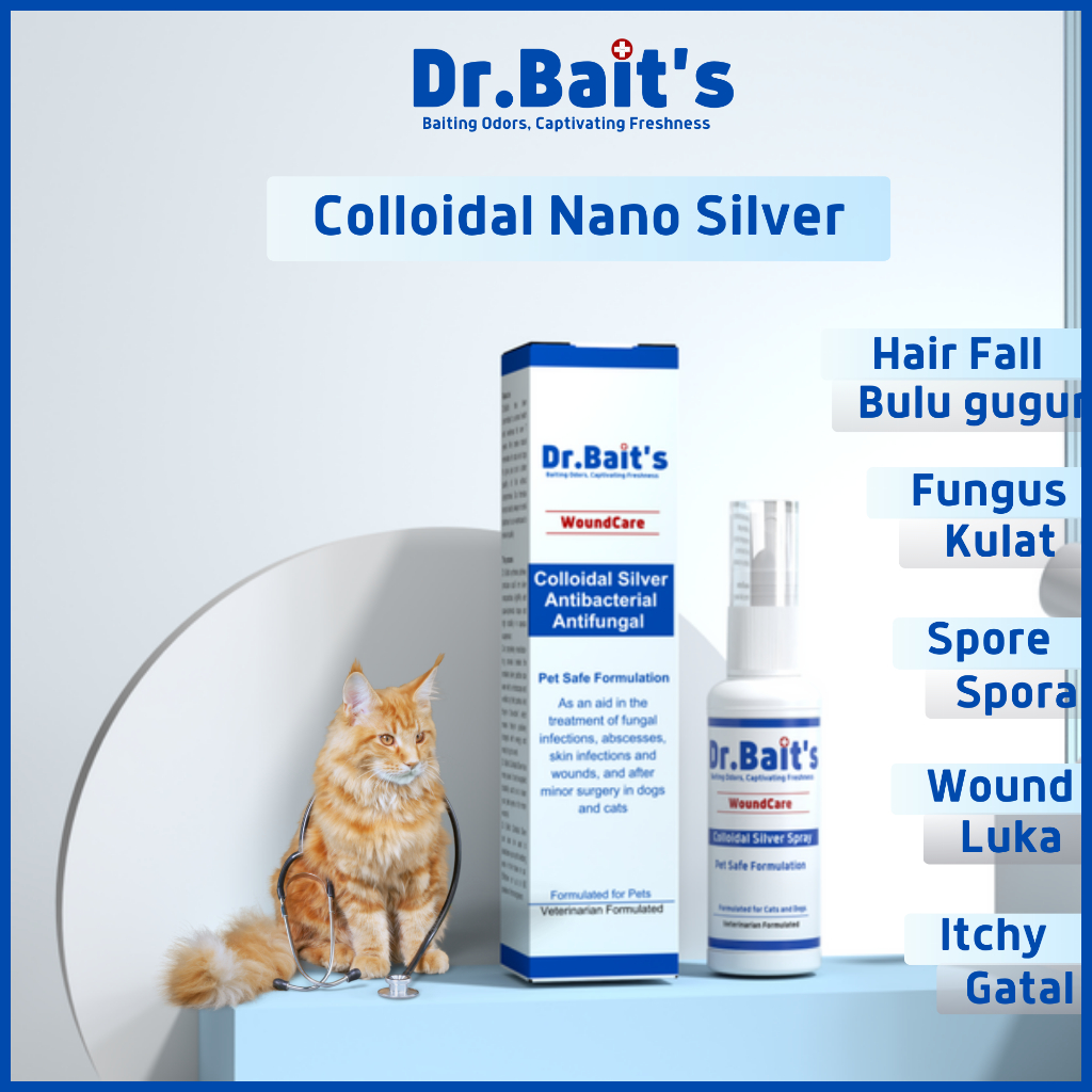 Illustration of Cat Uti Remedy Using Colloidal Silver