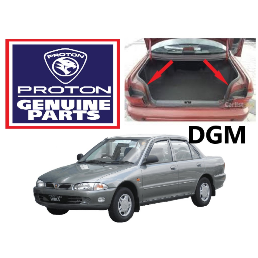 100% Original Proton Wira Sedan Rear Bonnet Rubber / Trunk Lid Boot ...