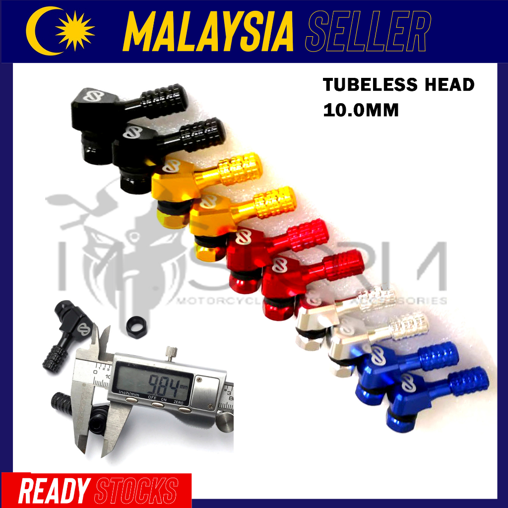 ENKEI VALVE STEM ALLOY STAINLESS STEEL TUBELESS HEAD KEPALA TUBELESS