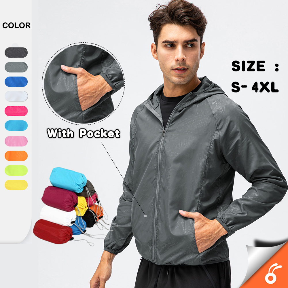 0110 DICKY Jacket With Pocket Unisex Men Women Jogging Hiking Sport ...