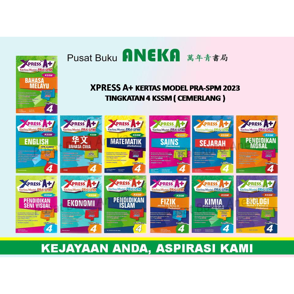 {aneka} Xpress A Kertas Model Pra Spm 2023 Tingkatan 4 Kssm Cemerlang