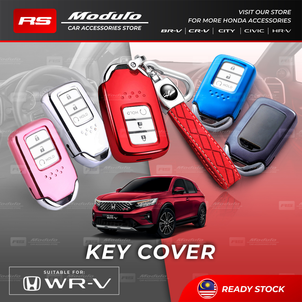 [𝐊𝐄𝐘 𝐂𝐎𝐕𝐄𝐑] Honda WRV 2023 2024 Silicone Sarung Kunci Remote Key Case ...