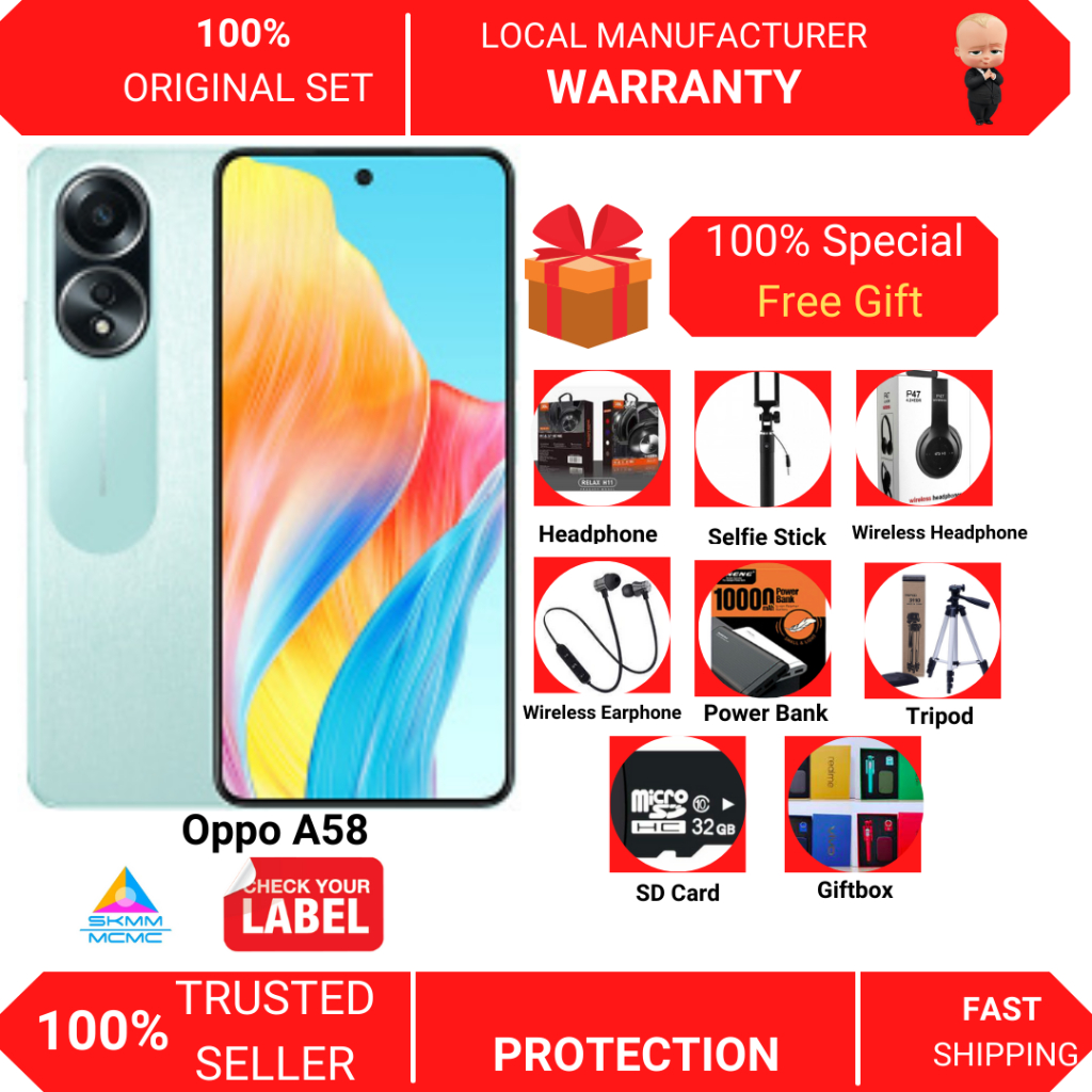 OPPO A38 Smartphone (6GB+128GB EXTENDED RAM 6+6GB) (4GB+128GB EXTENDED RAM  4+4GB), 5000mAh Battery 33W, 50MP CAMERA, ORIGINAL OPPO PRODUCT