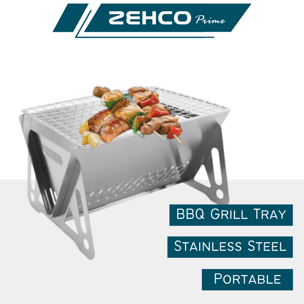 Portable Mini Barbecue Stainless Steel Foldable Mini BBQ Grill Table