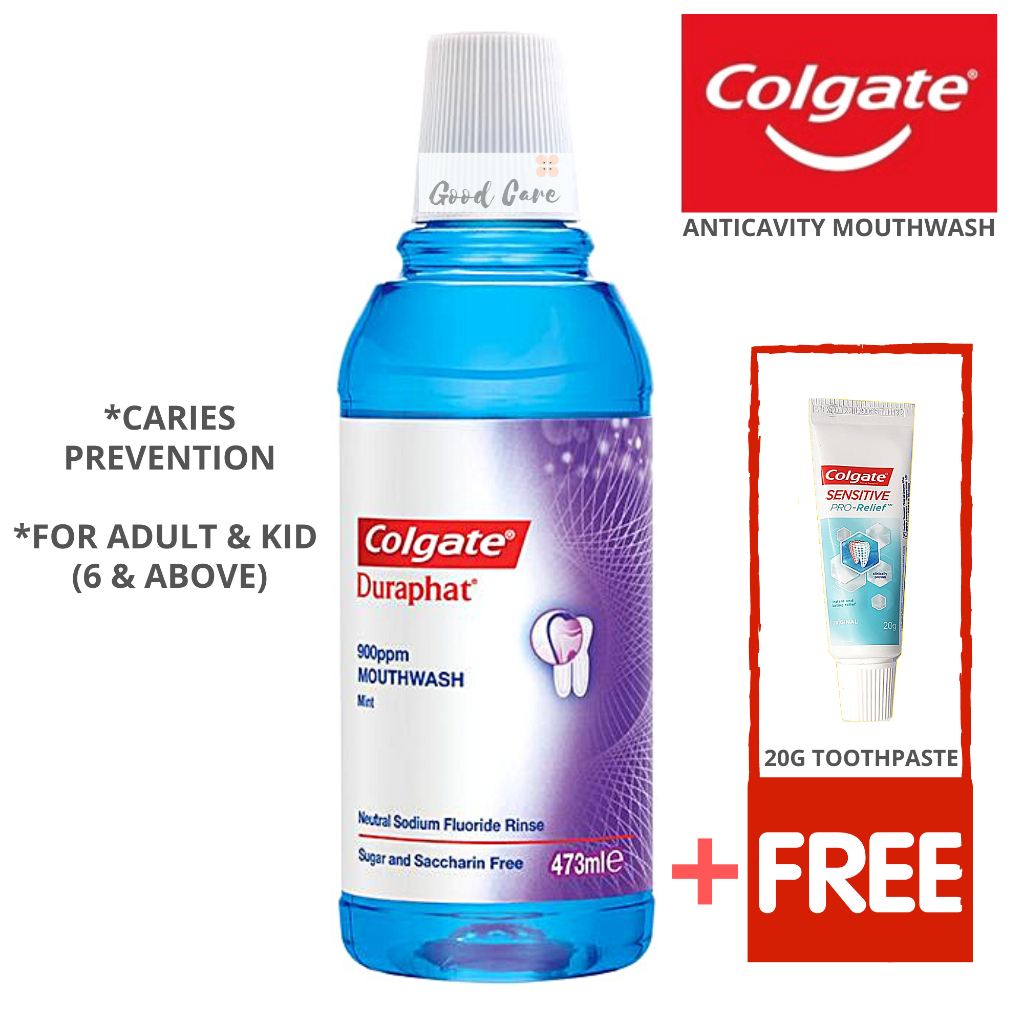 Colgate Duraphat Mouthwash (Alcohol Free) 900ppm 473ml [EXP 2/2024