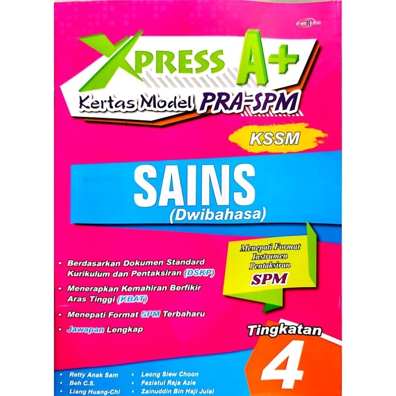 Buku Latihan Spm Xpress A Kertas Model Pra Spm Tingkatan 4 Kssm