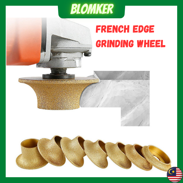Stone Grinding Wheel French Edge Marble Granite Tile Trimming Grinding Wheel Brazied Diamond