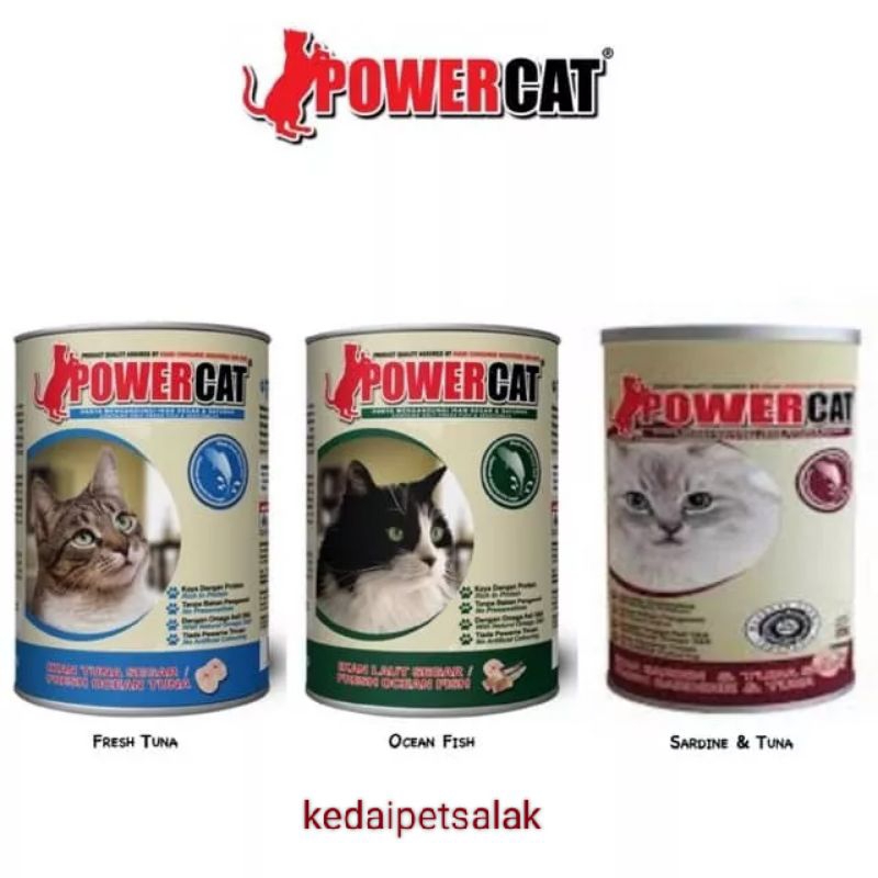 Makanan kucing Power Cat Canned 400g | Shopee Malaysia