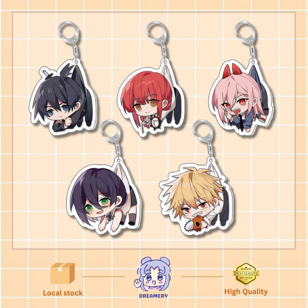 Chainsaw Man Anime Manga Acrylic Keychain Merchandise Pendant Souvenir ...