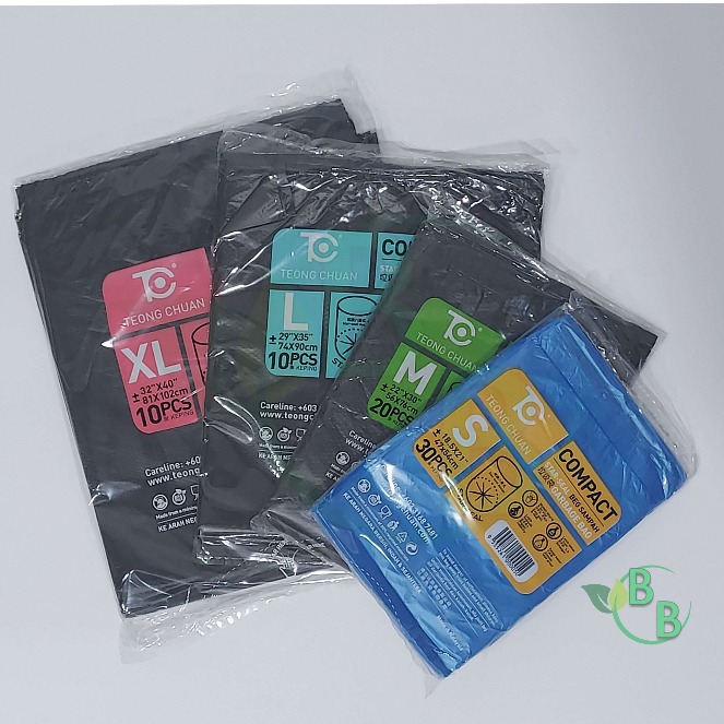 Economic Garbage Bag Compact Garbage Bag Hdpe S M L Xl Sampah Beg