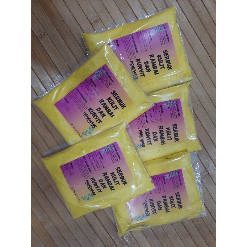 SCRUB kulit rambai dan kunyit HOMEMADE (190Gram) Shopee Malaysia