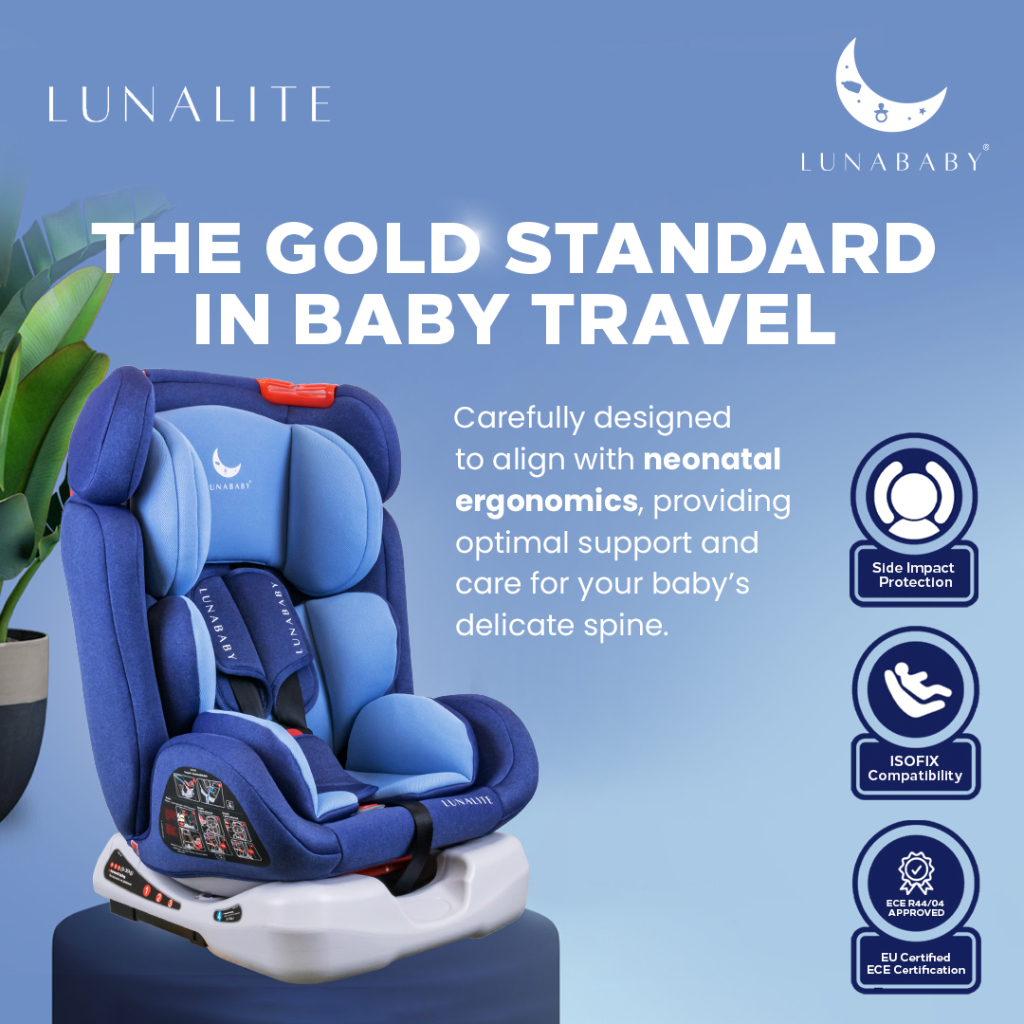 LUNABABY LUNALITE Baby Car Seat With ISOFIX (ECE & JPJ Certified