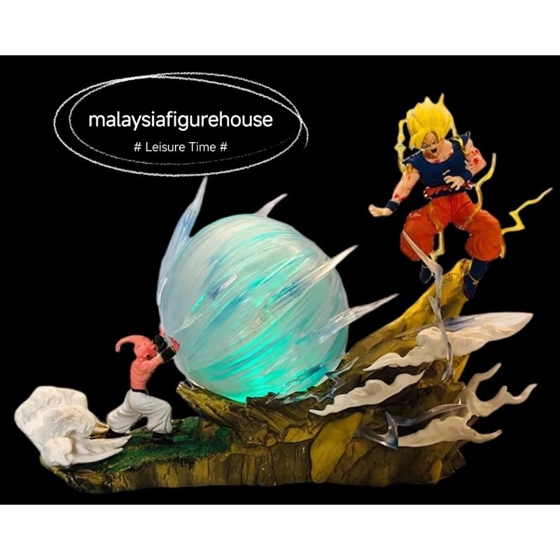 De Toyboys | Dragon Ball Z Match Makers PVC Statue Majin Vegeta  Vs Super Saiyan 2 Son Goku 15 Cm 4983164297553 880308