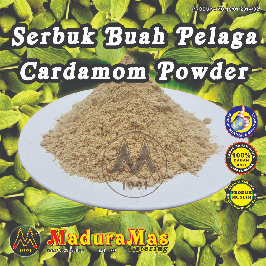 🔥 Jualan Borong 🔥 Serbuk Buah Pelaga Hijau Cardamom Powder Malabar