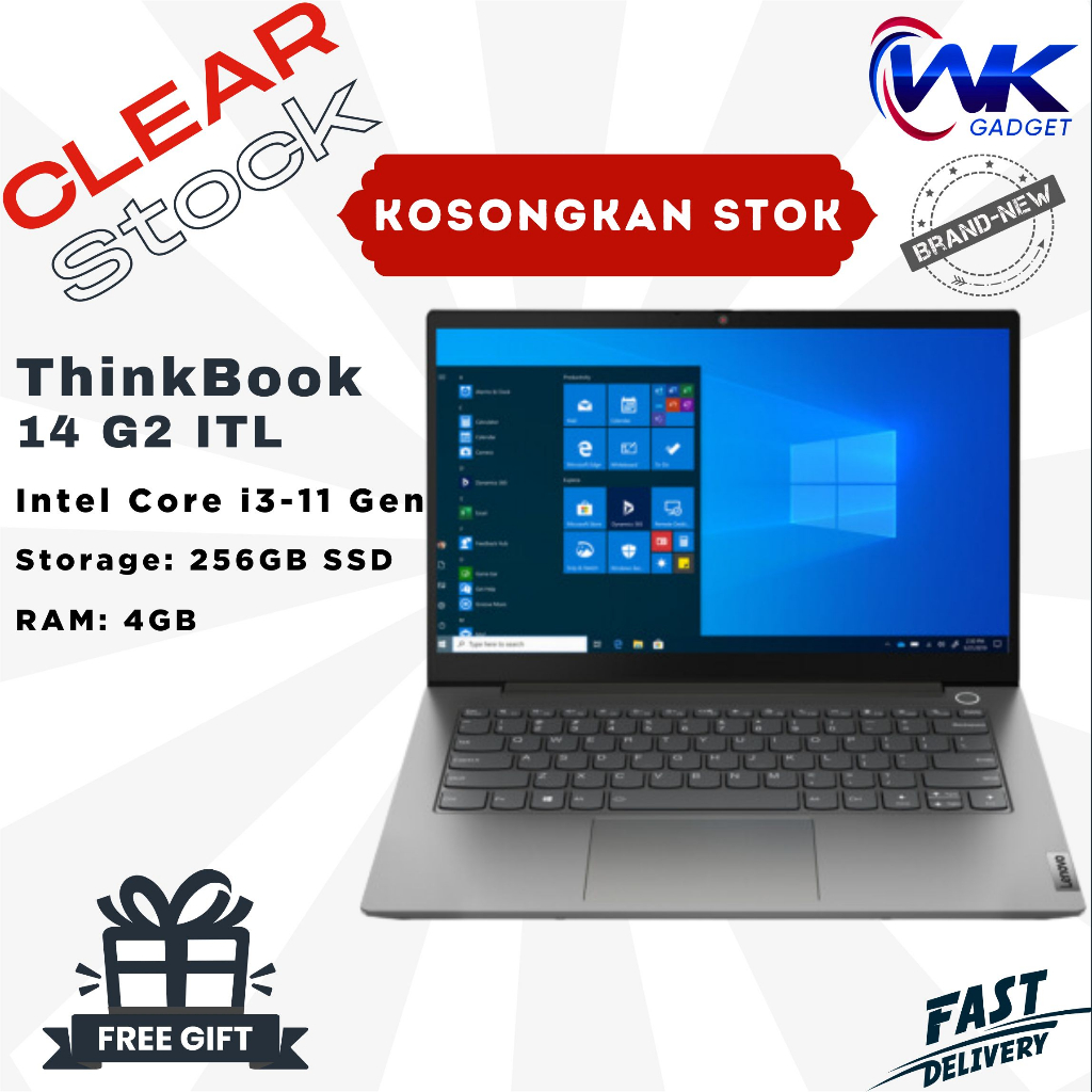 Portátil Lenovo ThinkBook 14 Intel Core i3-1115G4