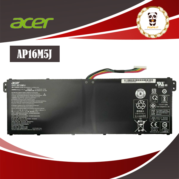 Caricabatterie 65W Per Acer Aspire 1 A114-31-C50S, Alimentatore Lite-am 19V 3.42A, Nuovo