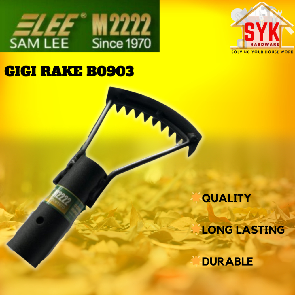 SYK Samlee B0903 Parasitic Rake Gigi Rake Besi Outdoor Gardening Tools ...
