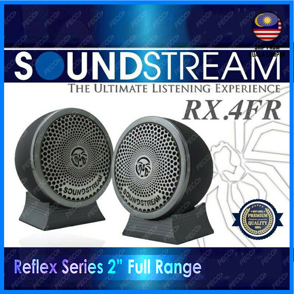 SOUNDSTREAM RX.4FR 2 INCH FULL RANGE SPEAKERS TWEETER | Shopee Malaysia
