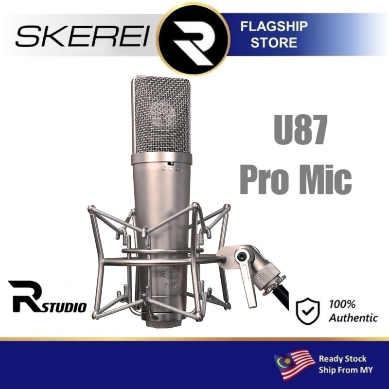 Skerei U87 Condenser Microphone for PC phone Large Diaphragm Condenser ...