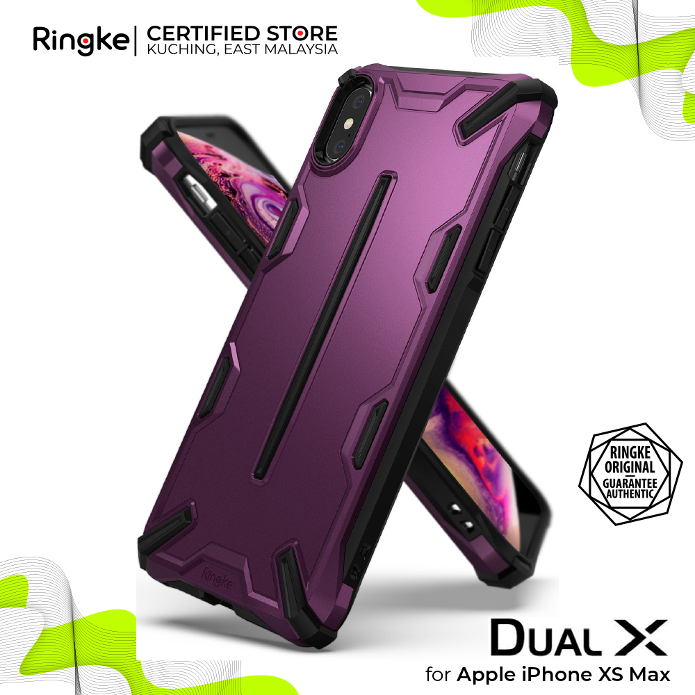 RINGKE® Dual-X Compatible with Apple iPhone XS Max Dual-Layer