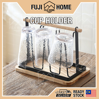 Nordic Style Glass Cup Drying Rack, Simple Iron Cup Holder With Hooks For  Cup Storage Organizer