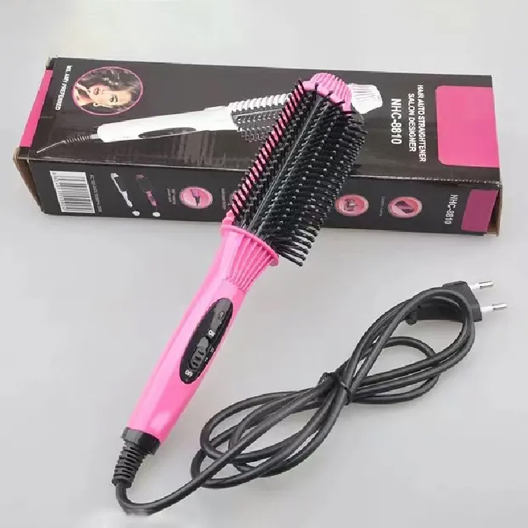 Nova 2in1 Hair Straightener Comb Brush Electric Hair Straightening Curler Brush Sikat Rambut Elektrik Shopee Malaysia