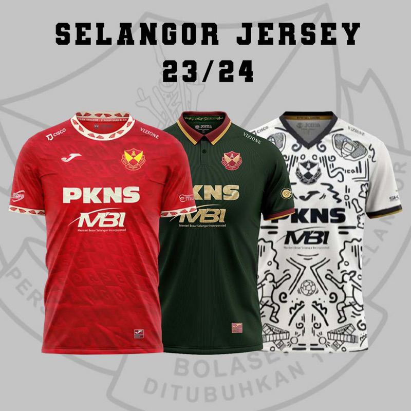 JERSEY SELANGOR 2023 2024 HOME AWAY JERSI SELANGOR FAN ISSUE | Shopee ...