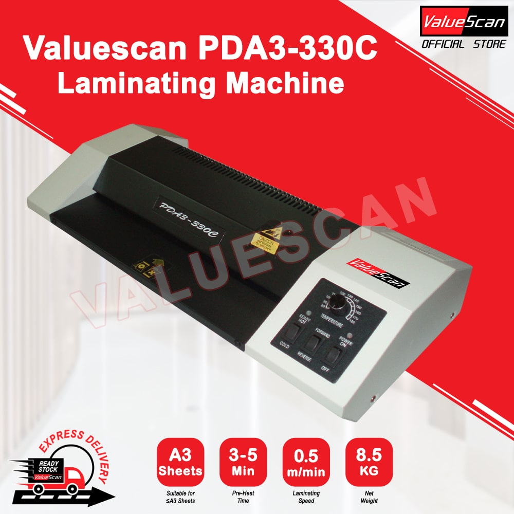 ValueScan PDA3330C A3 Laminate / Laminator / Laminating Machine