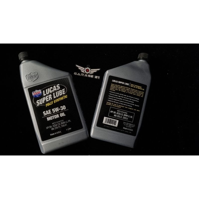 Lucas Super Lube Fully Synthetic Sae W Motor Oil Liter Car Engine Oil Usa Shopee Malaysia