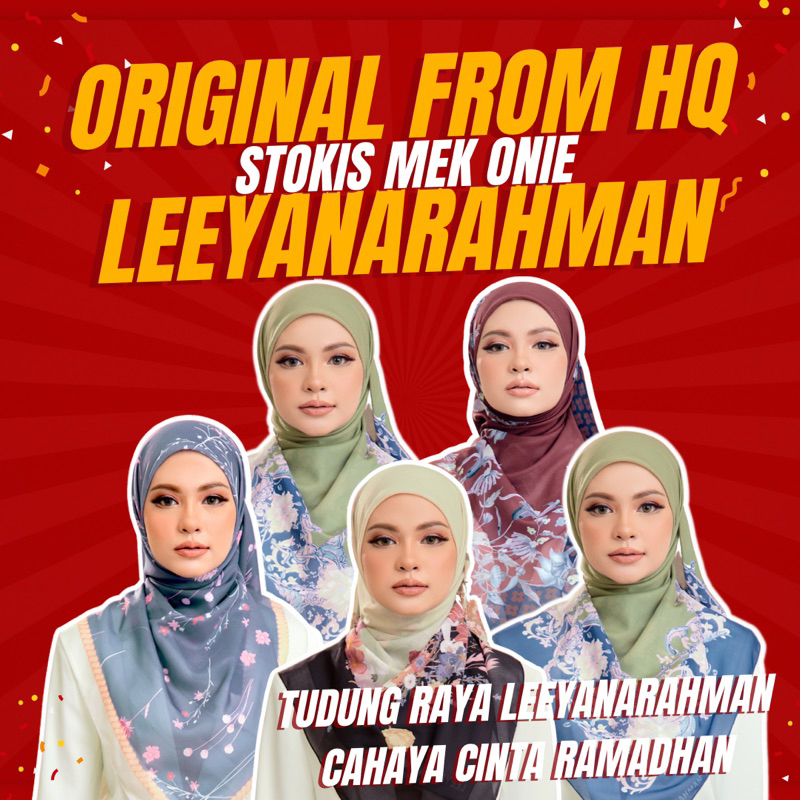 🔥READY STOCK🔥TUDUNG RAYA LR SCARVES LEEYANARAHMAN CAHAYA CINTA RAMADHAN ...