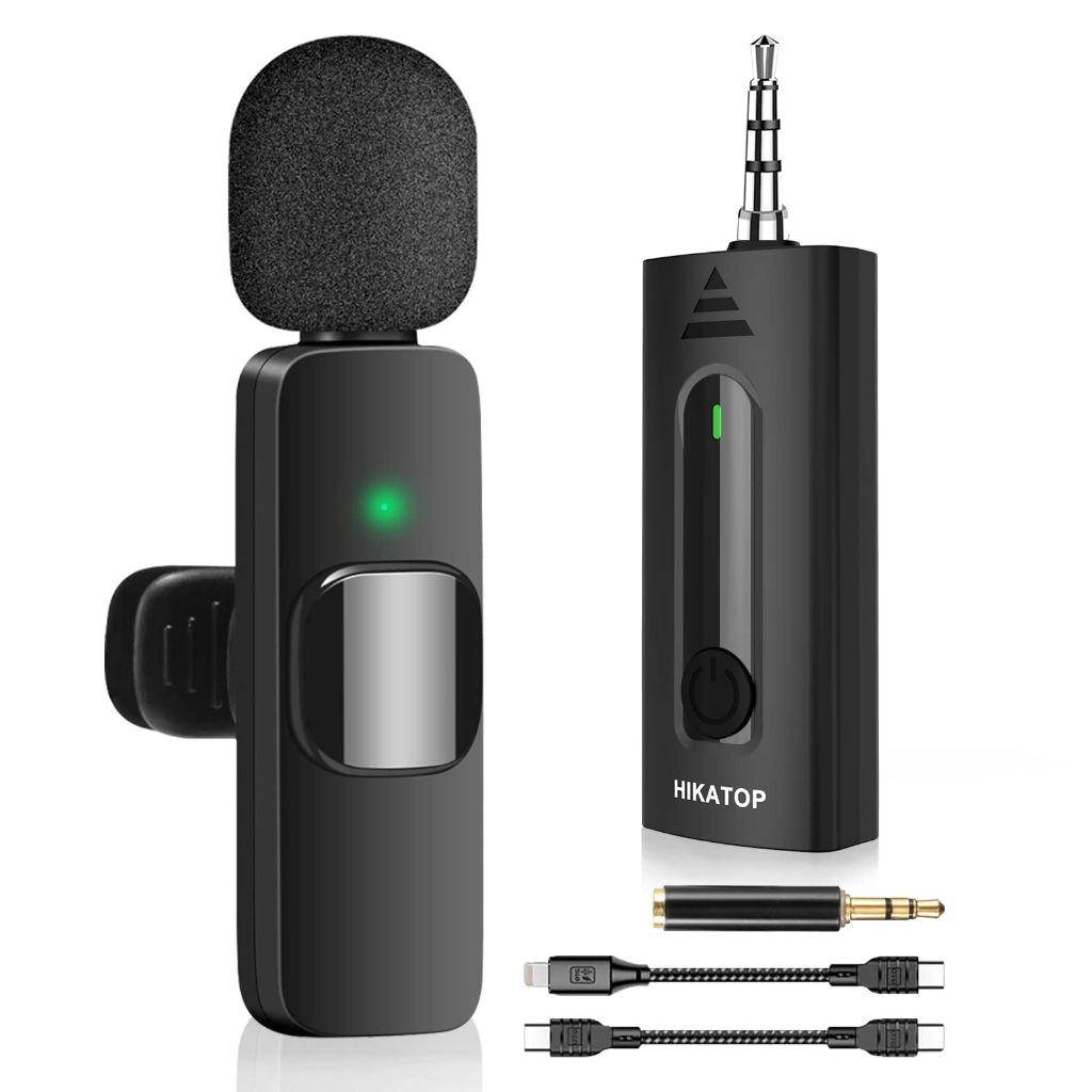 K8 Wireless Microphone Universal Plug Play Mini Collar Clip Microphone