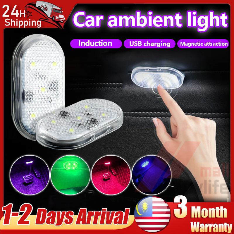 Magnet Portable Led Mini Car Led Touch Light Wireless Car Interior ...